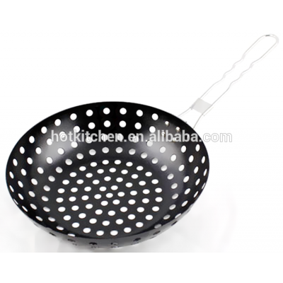 Stainless Steel Single Handles Non-Stick BBQ Grill Pan bbq pan BT-BBQ 101