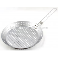 High Quality Stainless Steel Handle Pizza Pan BBQ Pan BT-BBQ107