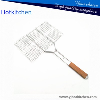 The Best and Cheapest stainless steel grill basket bbq tools set with long handle bbq holder